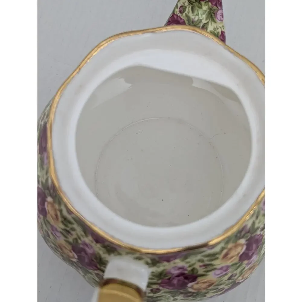 Royal Albert Old Country Roses Chintz Teapot 1999 Bone China Floral